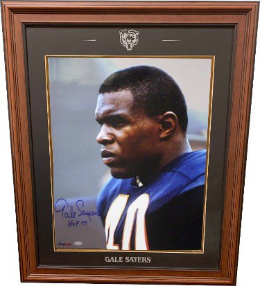 Gale Sayers Framed Signed Jersey PSA/DNA Autographed Chicago Bears