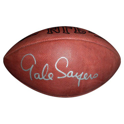 Framed Gale Sayers Autograph Replica Print Running The Ball