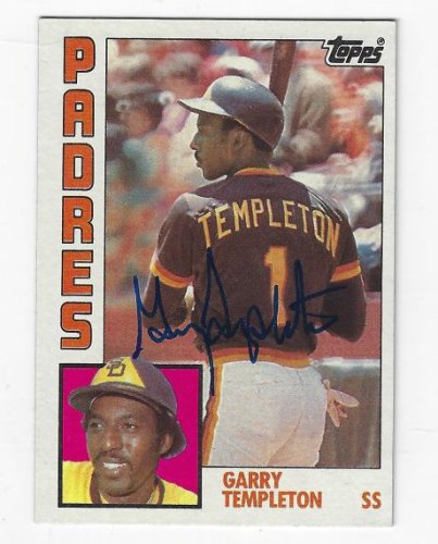 Garry Templeton Signed SGA Retro XL SAN DIEGO PADRES HOF Inscribed Jersey  JSA