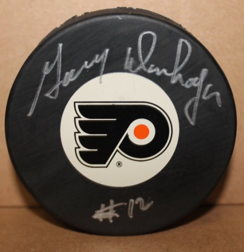 Gary Dornhoefer Philadelphia Flyers Autographed Signed Puck
