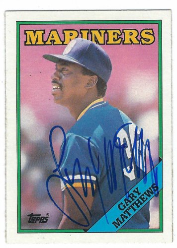 Gary Matthews Autographed Signed 1988 Topps Card - Autographs
