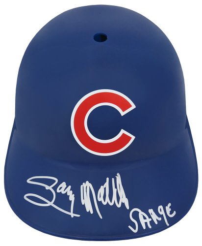 Gary Matthews Autographed Signed Chicago Cubs Souvenir Replica Batting Helmet w/Sarge