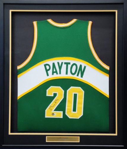 Gary Payton Signed Green Throwback Custom Basketball Jersey – Schwartz  Sports Memorabilia