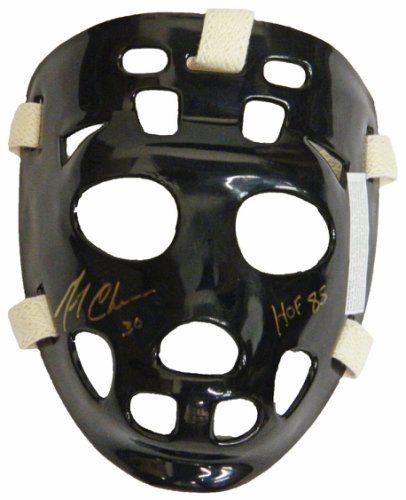 Gerry Cheevers Autographed Signed Black Hockey Goalie Mask w/HOF'85