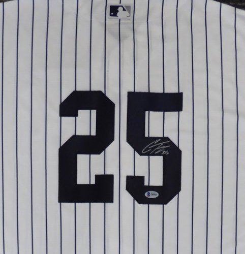 Gleyber Torres Autographed New York Custom White Pinstripe Baseball Jersey  - BAS