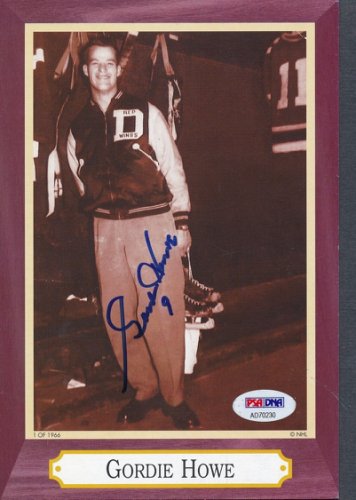 Gordie Howe Autographed Signed 5X8 Postcard Autograph Auto PSA/DNA