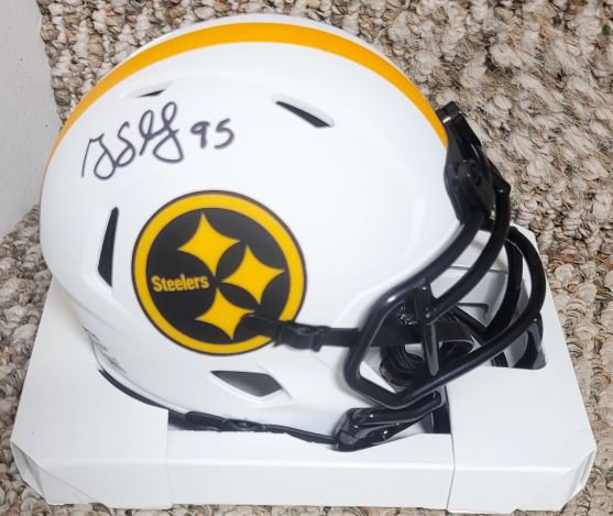 Greg Lloyd Autographed Signed Pittsburgh Steelers Lunar Mini Helmet With  COA - Autographs