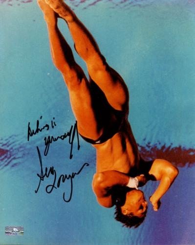 Greg Louganis Signed 8x10 Photo PSA/DNA COA Picture Autograph 1984 1988 Olympics 
