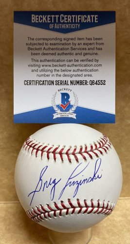 Greg Luzinski Autographed Signed Phillies/White Sox M.L. Baseball Beckett
