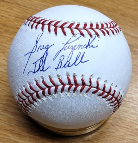 Greg Luzinski 80 WS Champs Autographed Baseball