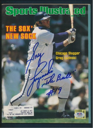 Greg Luzinski Autographed Chicago White Sox 8x10 Photo Inscribed The Bull