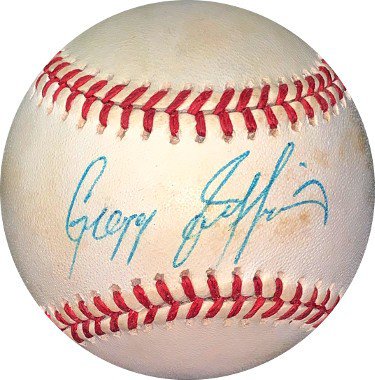 Andruw Jones Authentic Signed Baseball Autographed JSA.