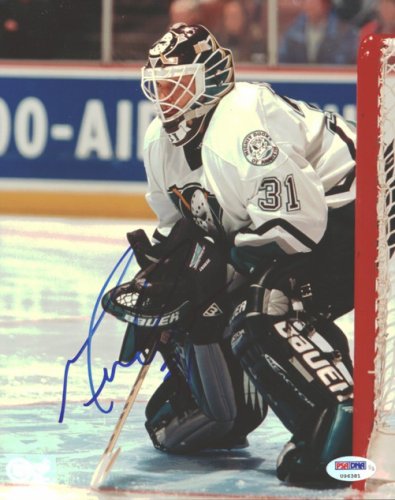 John Gibson Autographed Picture - Mighty Retro Jersey 8x10