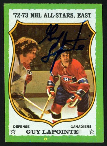 Guy Lapointe Autographed Signed 1973-74 Topps Card #170 Montreal Canadiens #149974