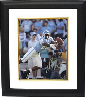 Hakeem Nicks Autographed Signed North Carolina Tarheels 8x10 Deluxe Framed Photo - Certified Authentic