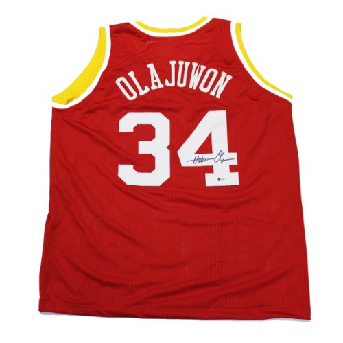 signed hakeem olajuwon jersey