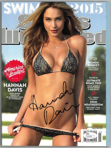 Hannah Davis Autographed Signed 2015 Sports Illustrated Swimsuit Edition Full Magazine- JSA #L97829