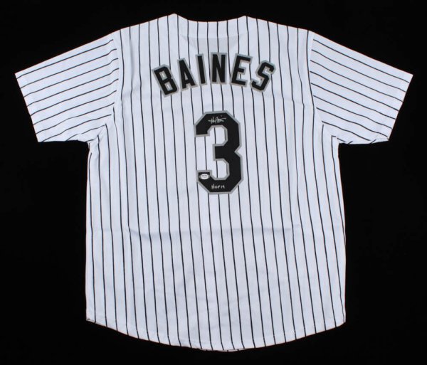 Harold Baines Autographed Custom Black Baseball Jersey - BAS COA