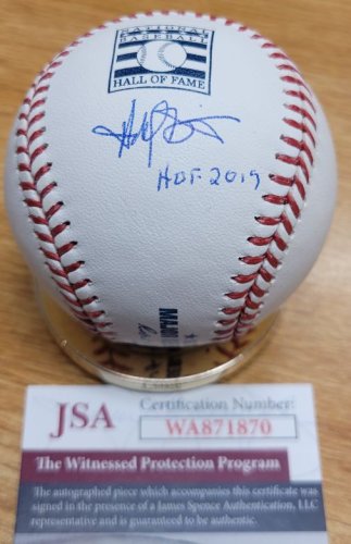 Autographed HAROLD BAINES 8x10 Chicago White Sox HOF Induction Photo Card  JSA - Main Line Autographs