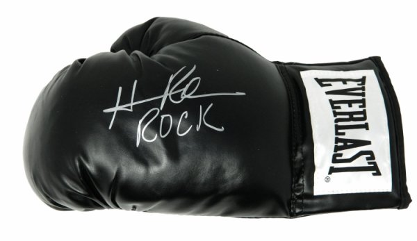 Hasim Rahman Autographed Signed Everlast Black Boxing Glove w/Rock