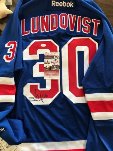 lundqvist signed jersey