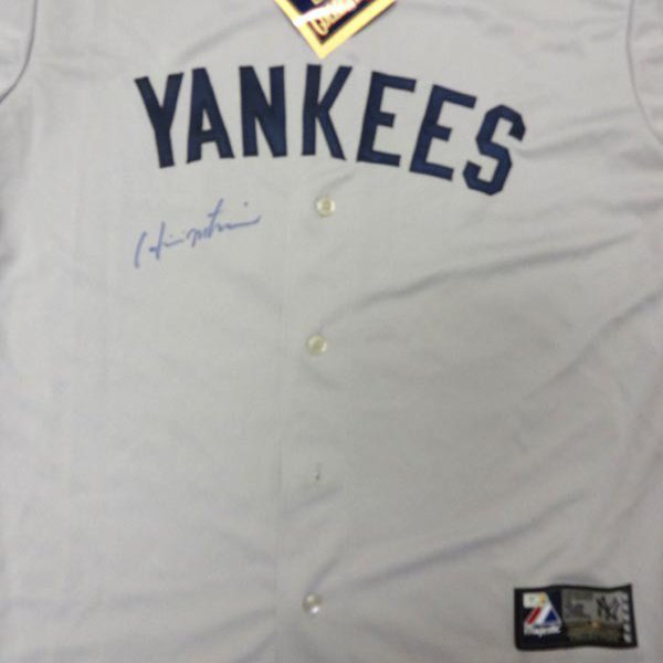 Hideki Matsui Autographed Signed New York Yankees Gray Majestic Jersey MLB  Holo # Fj174997