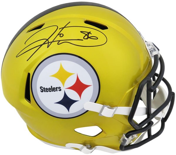 Hines Ward Autographed Pittsburgh Steelers Mini Helmet w/SB MVP- Beckett  W*Silvr