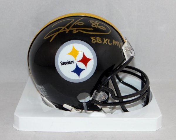 Hines Ward Autographed Helmet - CUSTOM Full Size w COA New XL MVP