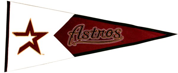 Houston Astros MLB Pennant Wool