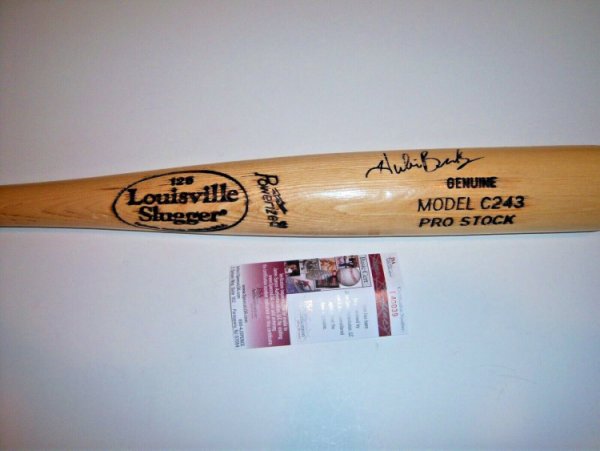 Ian Happ Chicago Cubs Autographed Signed Engraved Bat JSA WITNESS COA Blonde 