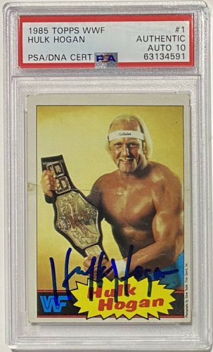 Photos HULK HOGAN classic yellow/red outfit Autograph signed 8x10 photo ...