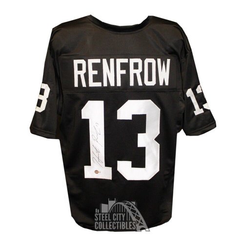 Press Pass Collectibles Hunter Renfrow Authentic Signed Black Pro Style Jersey Autographed BAS Witnessed