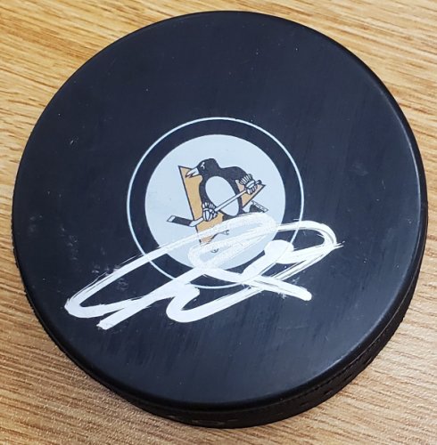 Autographed Frank Pietrangelo Pittsburgh Penguins Hockey Puck 
