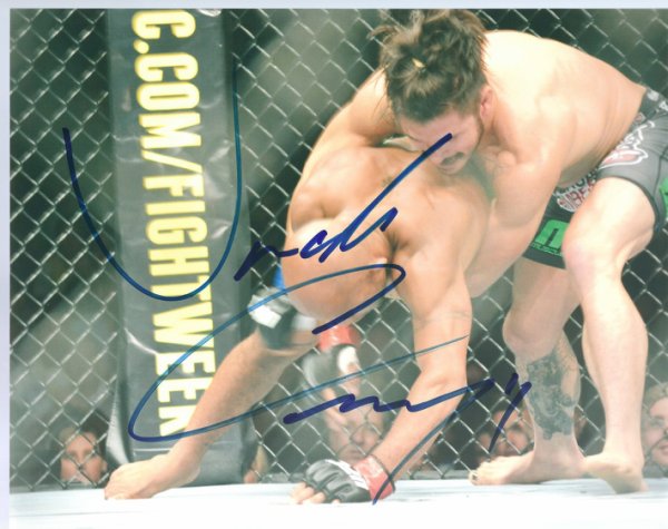 Ian Uncle Autographed Signed Ian Uncle Creepy Mccall UFC & Mma 8X10 Photo With COA - Main Line Autographs