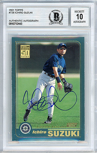 Ichiro Suzuki Autographed Signed 2001 Topps Tiffany Limited Edition 