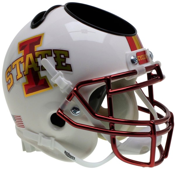 Iowa State Cyclones Miniature Football Helmet Desk Caddy White
