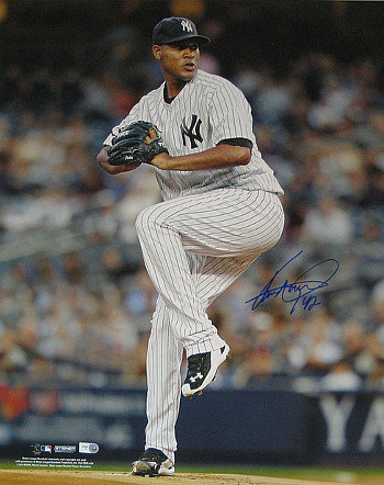 Ivan Nova Autographed Signed New York Yankees 16x20 Photo (vertical pitching)- MLB Hologram