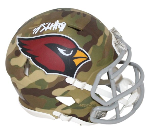 J.J. Watt Autographed Signed Arizona Cardinals Camo Mini Helmet JSA
