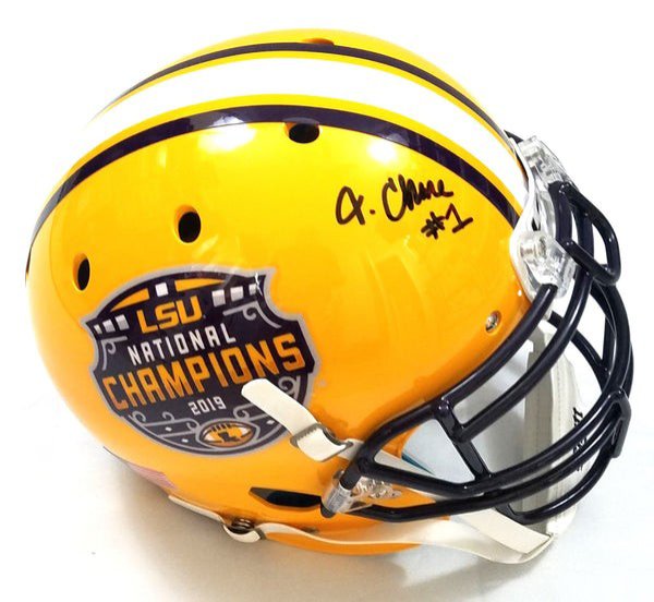 Ja'marr Chase Autographed Signed Ja'marr Chase LSU Tigers 2019 National Champions Schutt Authentic Helmet Beckett Witnessed