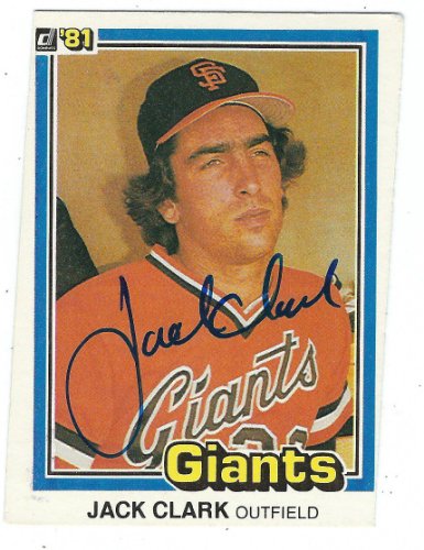 Jack Clark - Orange - Signed San Francisco Giants Jersey - COA JSA