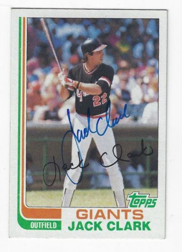 Jack Clark Signed San Francisco Giants Jersey Inscribed Ripper