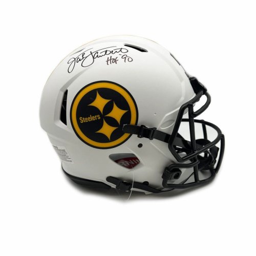 : Jack Lambert Autographed F/S Steelers 63-76 TB ProLine Helmet  w/Stats- JSA W Auth White : Collectibles & Fine Art