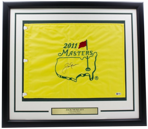 Golf Memorabilia Autographed Pin Flags