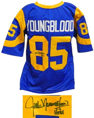 Jack Youngblood Autographed Signed Blue & Yellow Throwback Custom Football Jersey w/HF'01