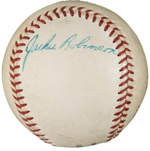 Jackie Robinson Autographed Signed The Finest Single National League Baseball PSA DNA COA
