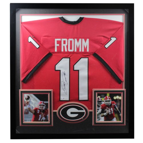 Jake Fromm Autographed Signed Georgia Bulldogs Framed Premium Deluxe Jersey - BAS Authentic