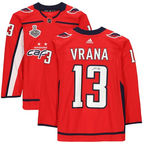 Autographed Jakub Vrana Jersey - Stanley Cup Number 20x24 Frame