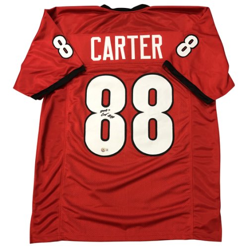 Jalen Carter Autographed Signed Georgia Bulldogs Custom Red #88 Jersey - Beckett QR Authentic