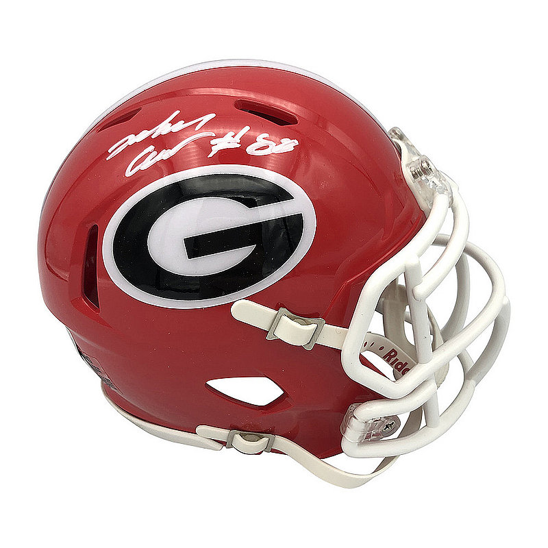 Jalen Carter Autographed Signed Bulldogs Riddell Speed Mini Helmet Beckett QR Authentic