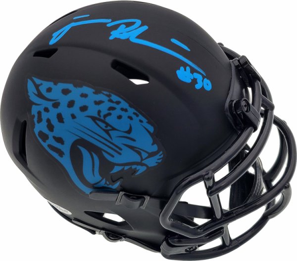 James Robinson Autographed Signed Jacksonville Jaguars Eclipse Black Speed Mini Helmet Beckett Beckett